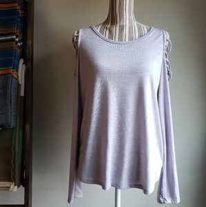 Mudd open shoulder top